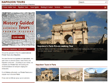 Tablet Screenshot of napoleon-tours.com